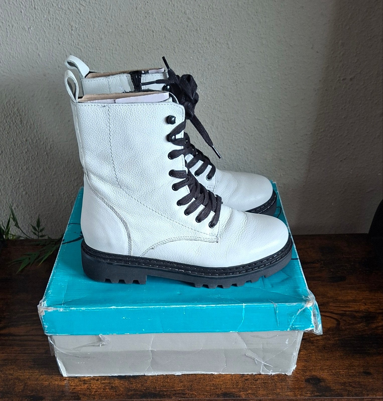 ANN ROCKS Veterboots Maat 39, Zwart, Lage of Enkellaarzen, Ann rocks, Ophalen of Verzenden