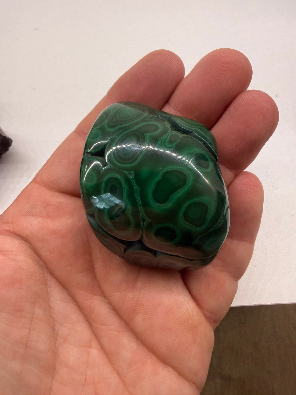 Gepolijst malachiet, Verzamelen, Mineralen en Fossielen, Ophalen of Verzenden