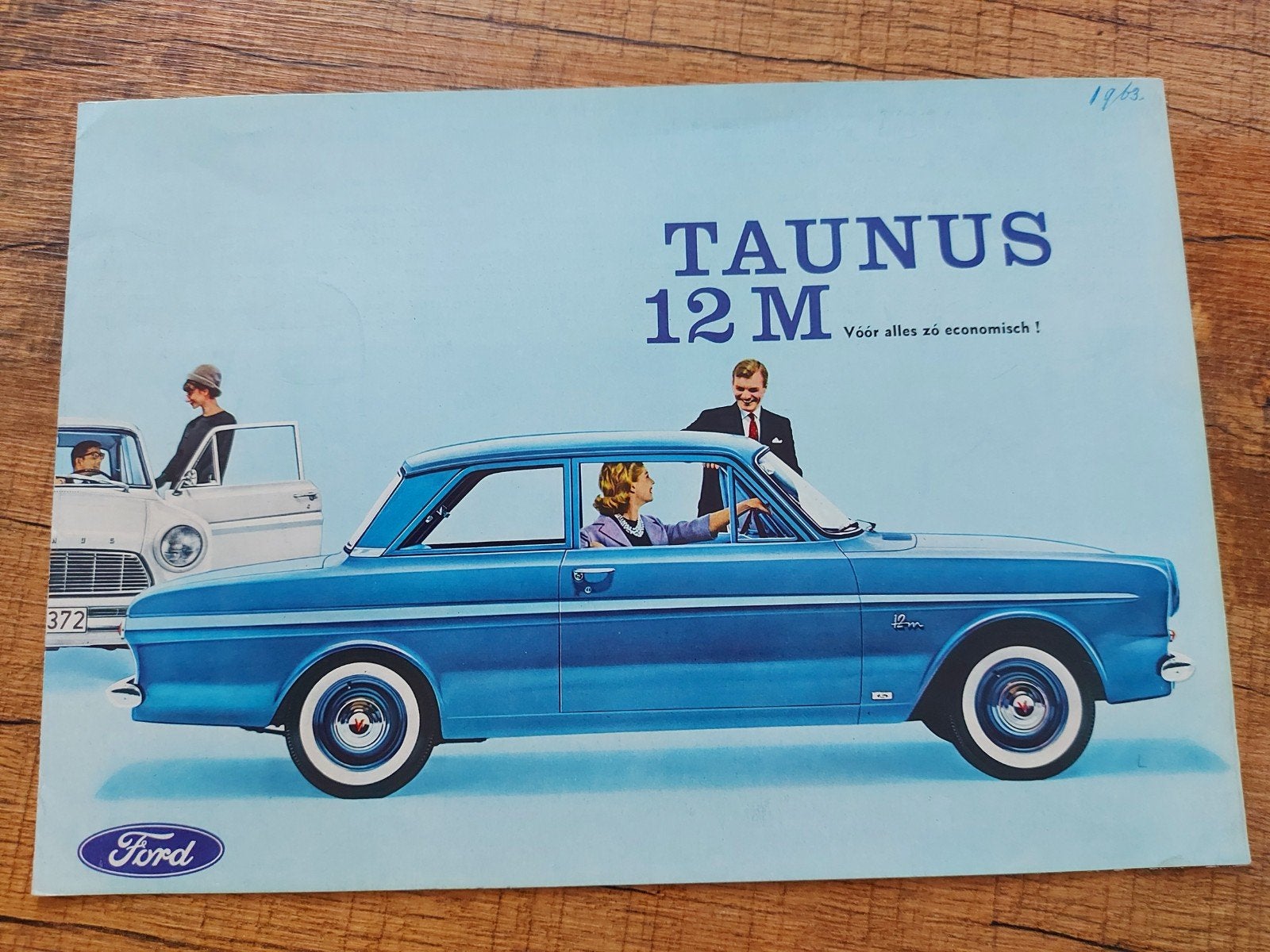 1963 Ford Taunus 12 M folder NL, Ophalen of Verzenden, Zo goed als nieuw, Ford