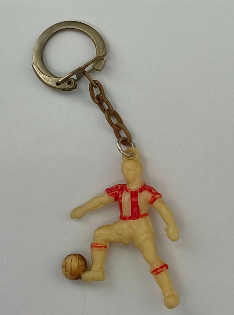4 x Voetbal poppetjes sleutelhangers, Verzamelen, Sleutelhangers, Ophalen of Verzenden, Gebruikt, Sport