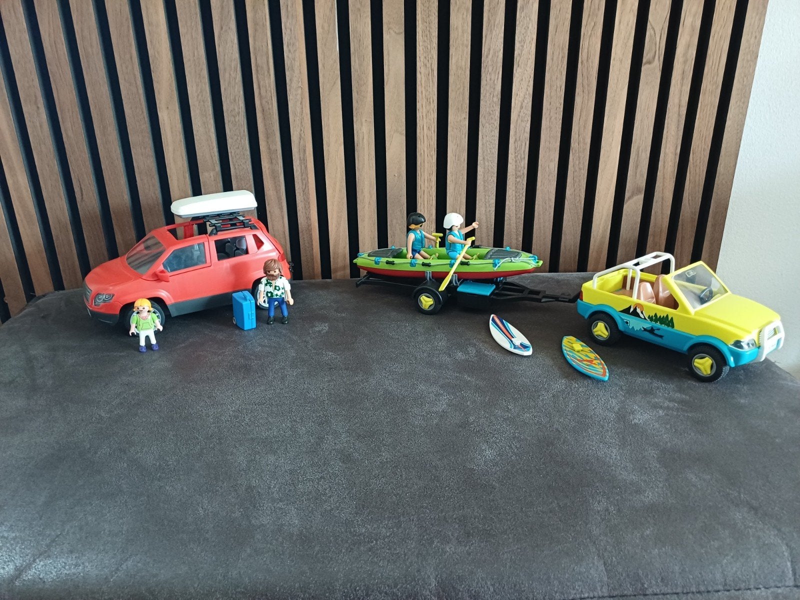 Playmobil 70436 strandwagen met kano's en 5436 gezinswagen, Ophalen of Verzenden
