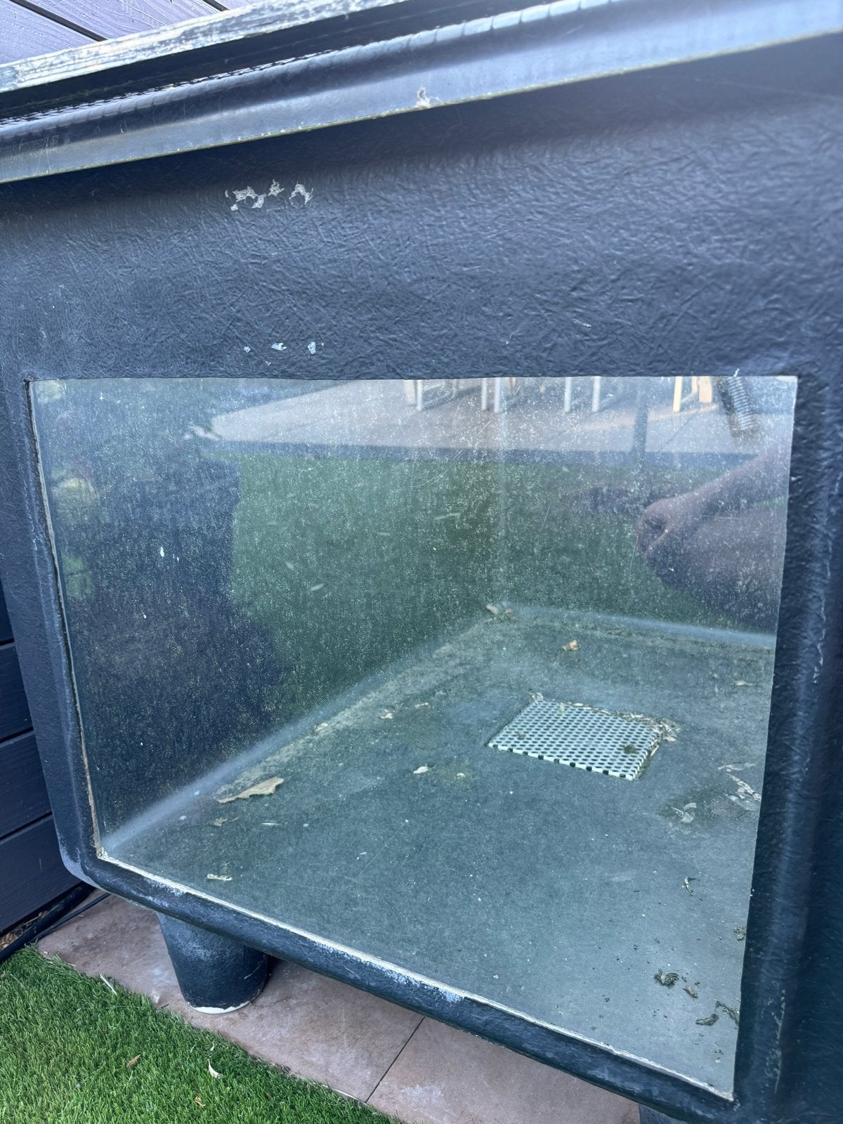 Complete quarantainebak / opgroeibak 1200 liter, Ophalen, Inclusief deksel, Gebruikt, Leeg aquarium