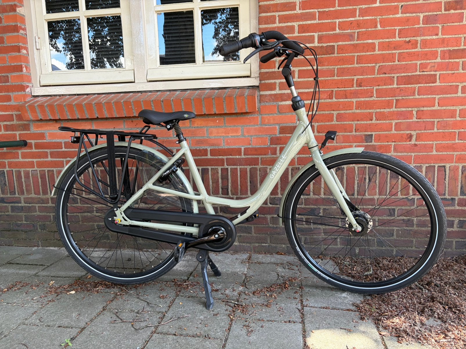 Gazelle Bloom moederfiets Pistache Green glans 49cm, Fietsen en Brommers, Fietsen | Dames | Moederfietsen, Ophalen, 2 zitjes, 47 tot 50 cm