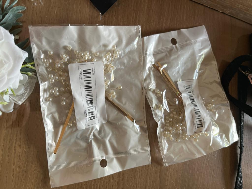 Haaraccessoires en spelden met parels en strass, Overige materialen, 4 tot 7 cm, Nieuw, Ophalen of Verzenden