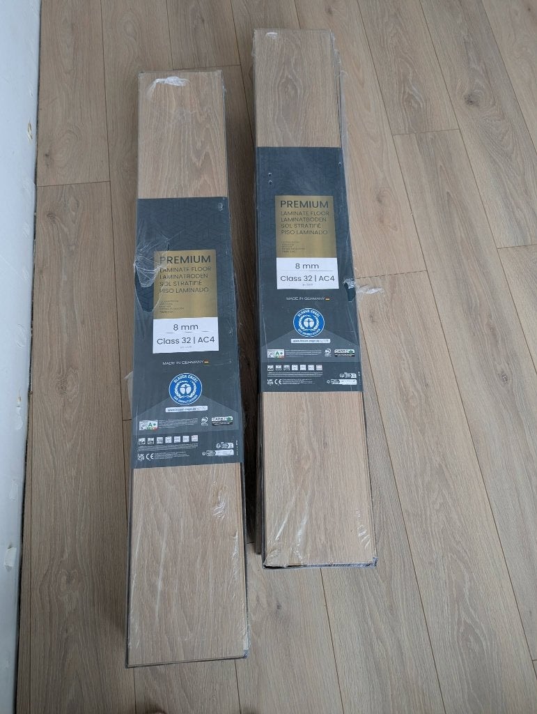 Laminaat Nouvelle Blond Eiken, 4 Volle Pakken + 5 Planken, Ophalen, 50 tot 150 cm, Nieuw, 5 tot 10 m²