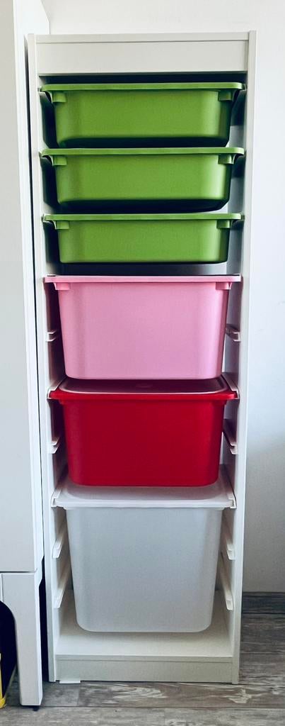 IKEA (speelgoed- ) kast met bakken, Kinderen en Baby's, Kinderkamer | Commodes en Kasten, Ophalen, Gebruikt, 105 cm of meer, Minder dan 50 cm