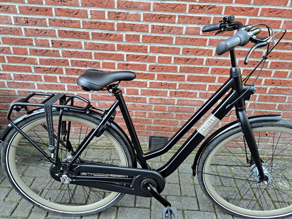 Meisjesfiets gazelle esprit 54 cm mat zwart brugklasser😍, Fietsen en Brommers, Fietsen | Meisjes, Gebruikt, 26 inch of meer, Handrem