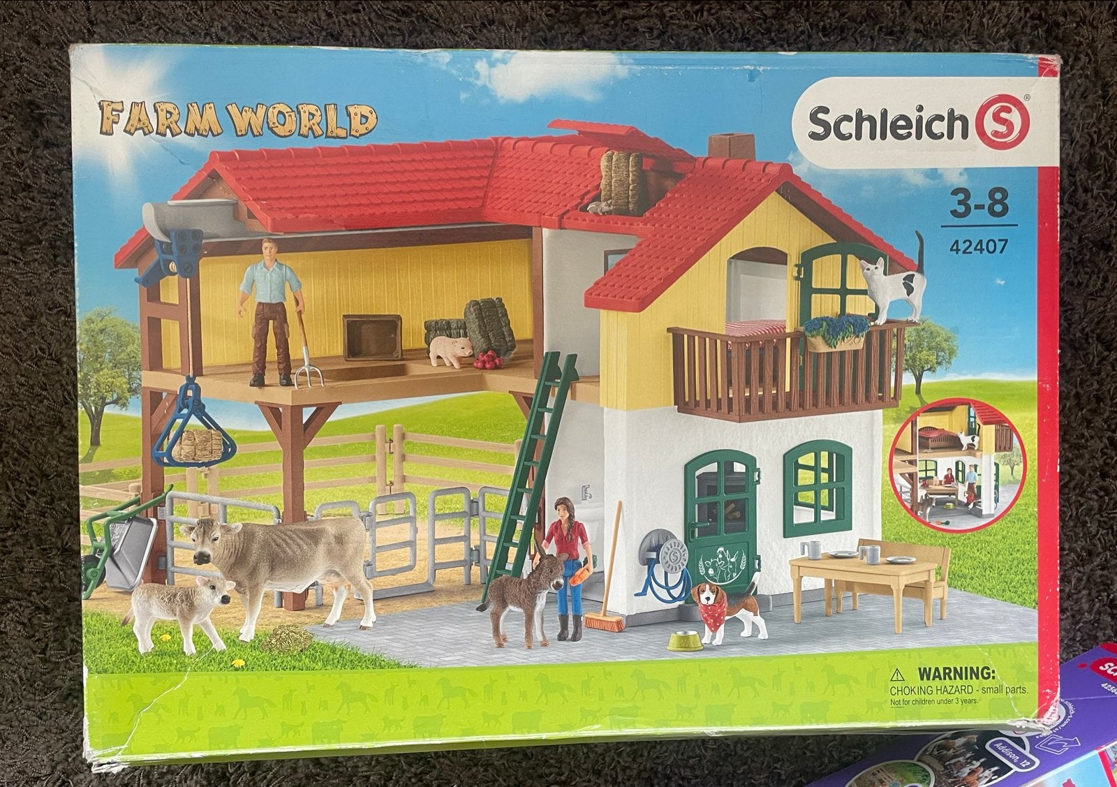 Schleich Farm World Boerderij - Niet 100% compleet, Ophalen of Verzenden, Gebruikt, Jongen of Meisje