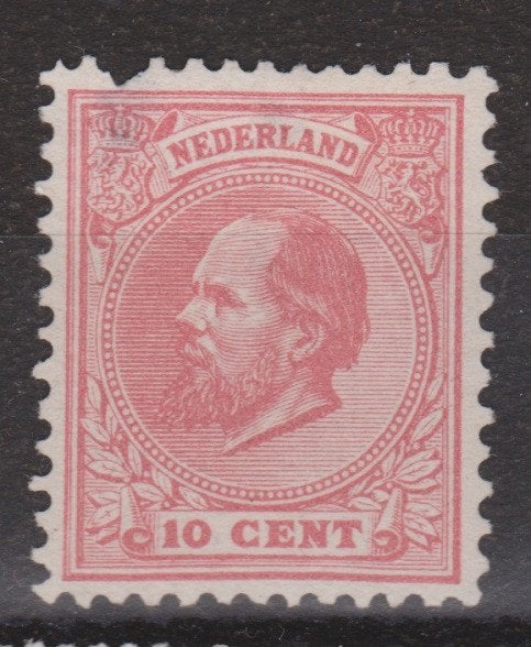 Nederland 21 D ong Willem III 1872 OUD Nederland voor 10% CW, Postzegels en Munten, Ophalen of Verzenden, T/m 1940, Postfris