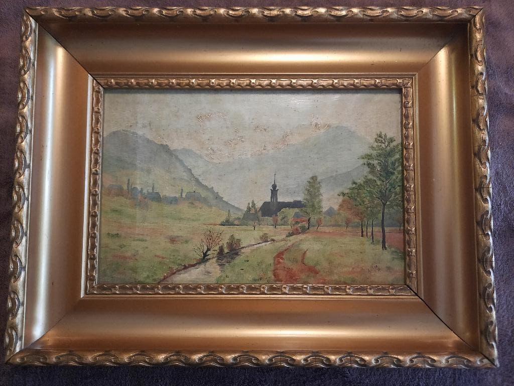Olieschilderij A v Ree 1915, Antiek en Kunst, Kunst | Schilderijen | Klassiek, Ophalen of Verzenden