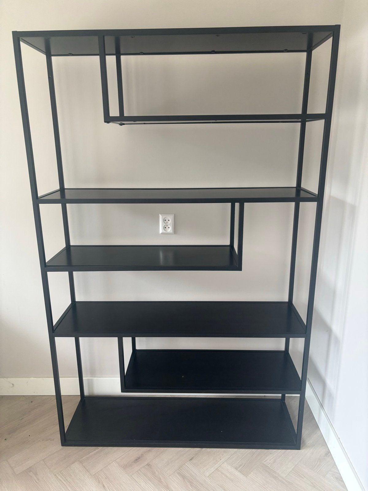 Stalen vakkenkast - 120 cm breed, Ophalen, Met plank(en), Gebruikt, 100 tot 150 cm