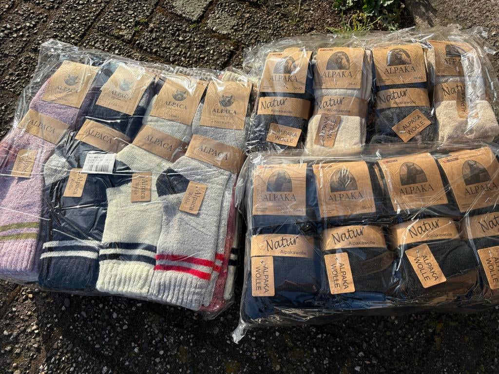Partij Alpaca Sokken - Diverse Maten en Kleuren, Kleding | Dames, Sokken en Kousen, Sokken en Kniesokken, Bruin, Maat 35 t/m 38