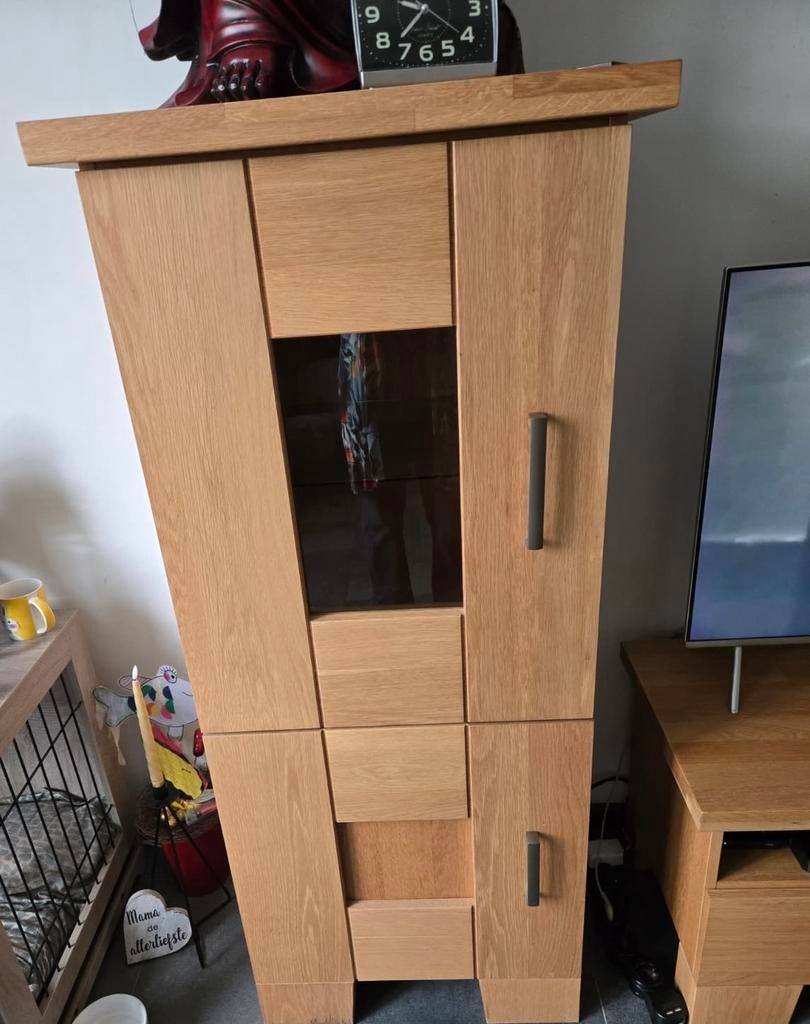 Complete wandmeubelset - 3 kasten, goede staat, Huis en Inrichting, Kasten | Wandmeubels, Ophalen, 200 cm of meer, Zo goed als nieuw