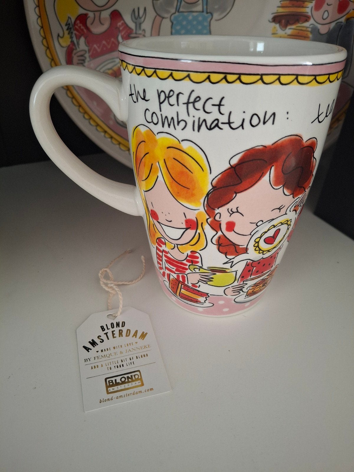 Nieuwe XL Blond Amsterdam mok 'The perfect combination', Huis en Inrichting, Keuken | Servies, Ophalen, Nieuw, Mok, Overige stijlen