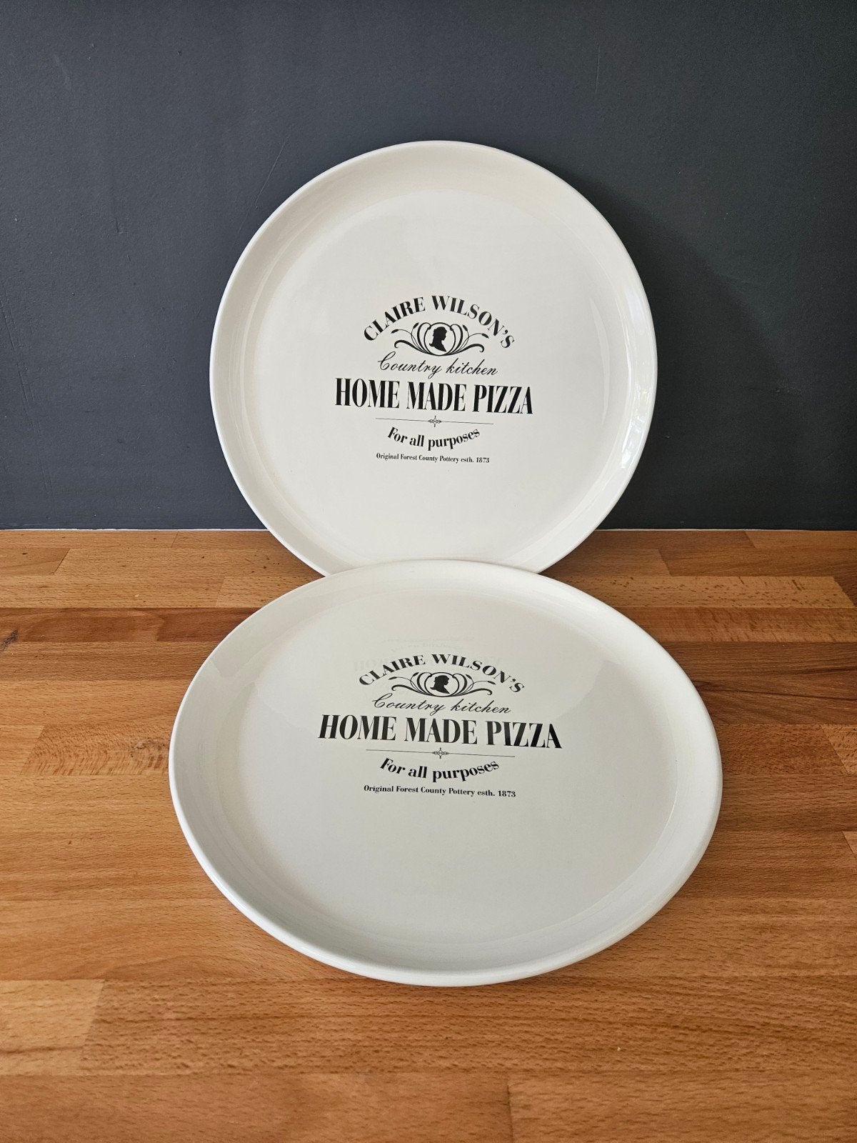 Vintage Claire Wilson's Country Kitchen Pizza Borden 32cm, Ophalen, Keramiek, Overige stijlen, Bord(en)