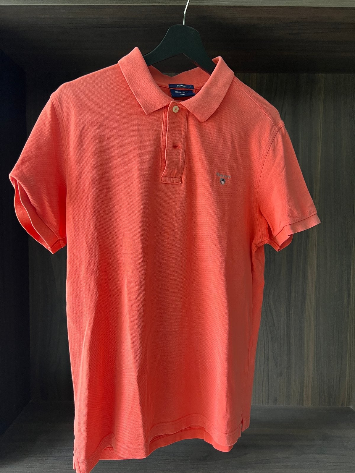 GANT Regular Fit Polo Shirt - Koraalrood, Ophalen of Verzenden, Gedragen, Maat 48/50 (M), Oranje