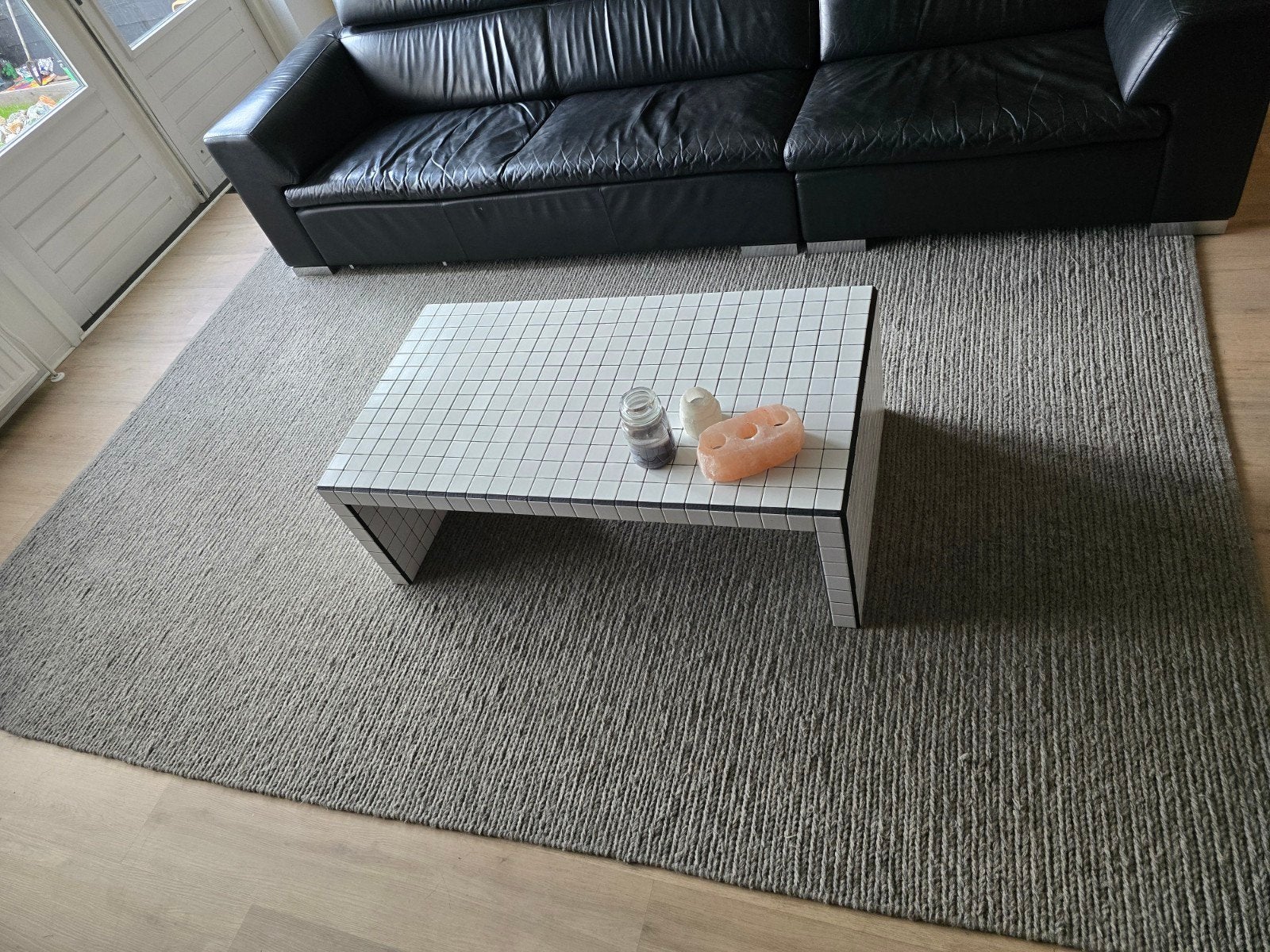 Groot grijs vloerkleed van Nordic Weavers (Navik collectie), Ophalen, Modern, Scandinavisch, 200 cm of meer, Zo goed als nieuw
