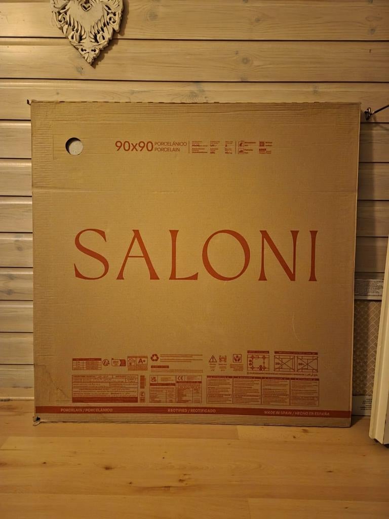 Saloni vloertegels 90x90 en wandtegels 120x40 wit, 60 cm of meer, Nieuw, Ophalen of Verzenden, Minder dan 5 m²