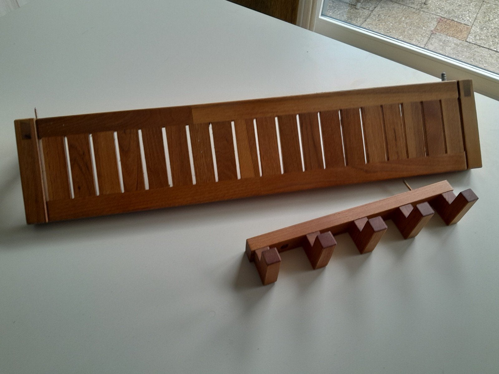 IKEA Molger wandkapstok en plankje Hout, Huis en Inrichting, Gebruikt, Minder dan 100 cm, Hout, Ophalen
