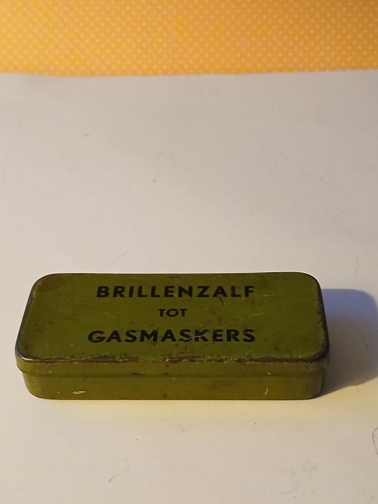 Blikje Brillenzalf tot Gasmaskers  1940, Verzamelen, Ophalen of Verzenden, Landmacht, Nederland, Overige typen