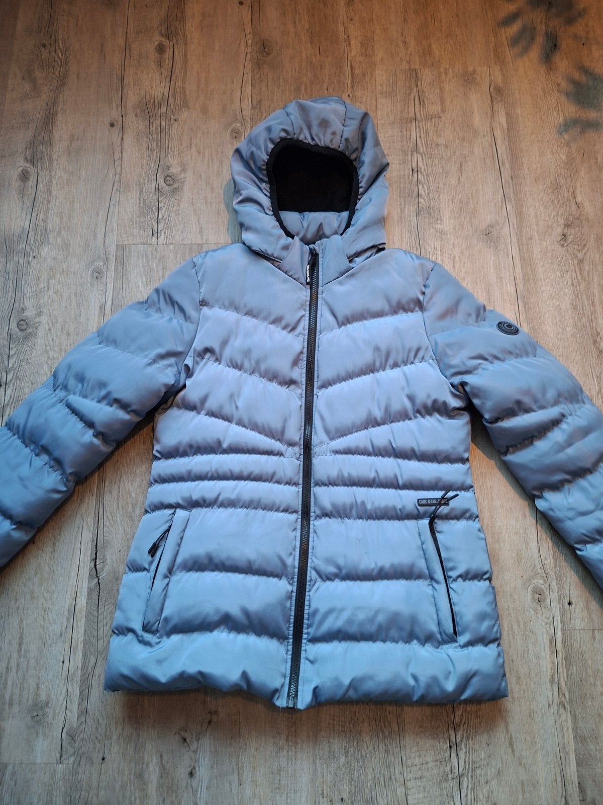 Meiden winterjas maat M, Maat 38/40 (M), Blauw, Ophalen of Verzenden, Zo goed als nieuw
