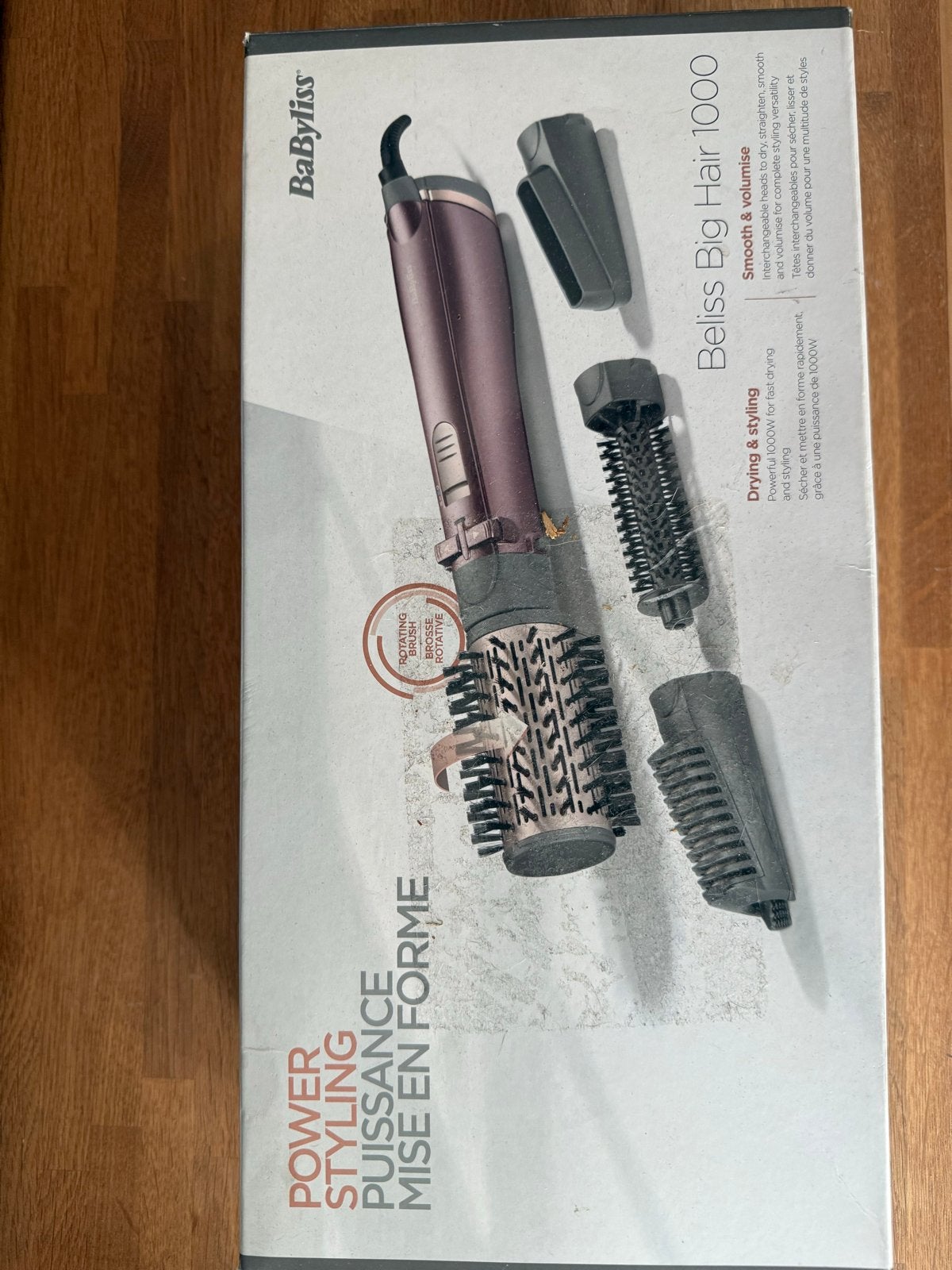Babyliss Big Hair 1000 Warme Luchtborstel, Ophalen of Verzenden, Zo goed als nieuw, Haarverzorging