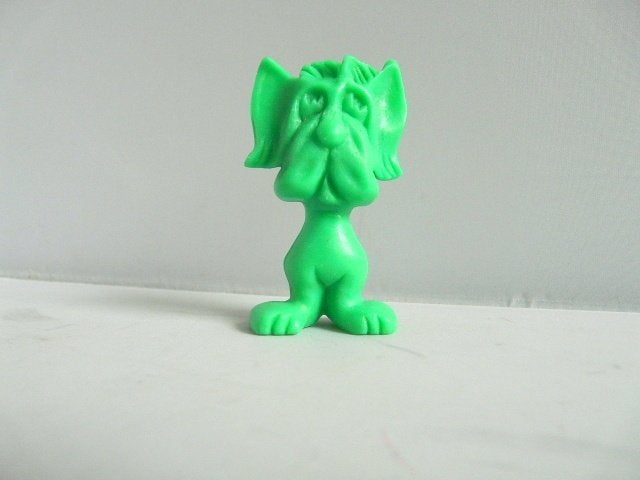 Hond en beertjes (groen en blauw) ca. 7 cm - foto's, Ophalen of Verzenden, Zo goed als nieuw