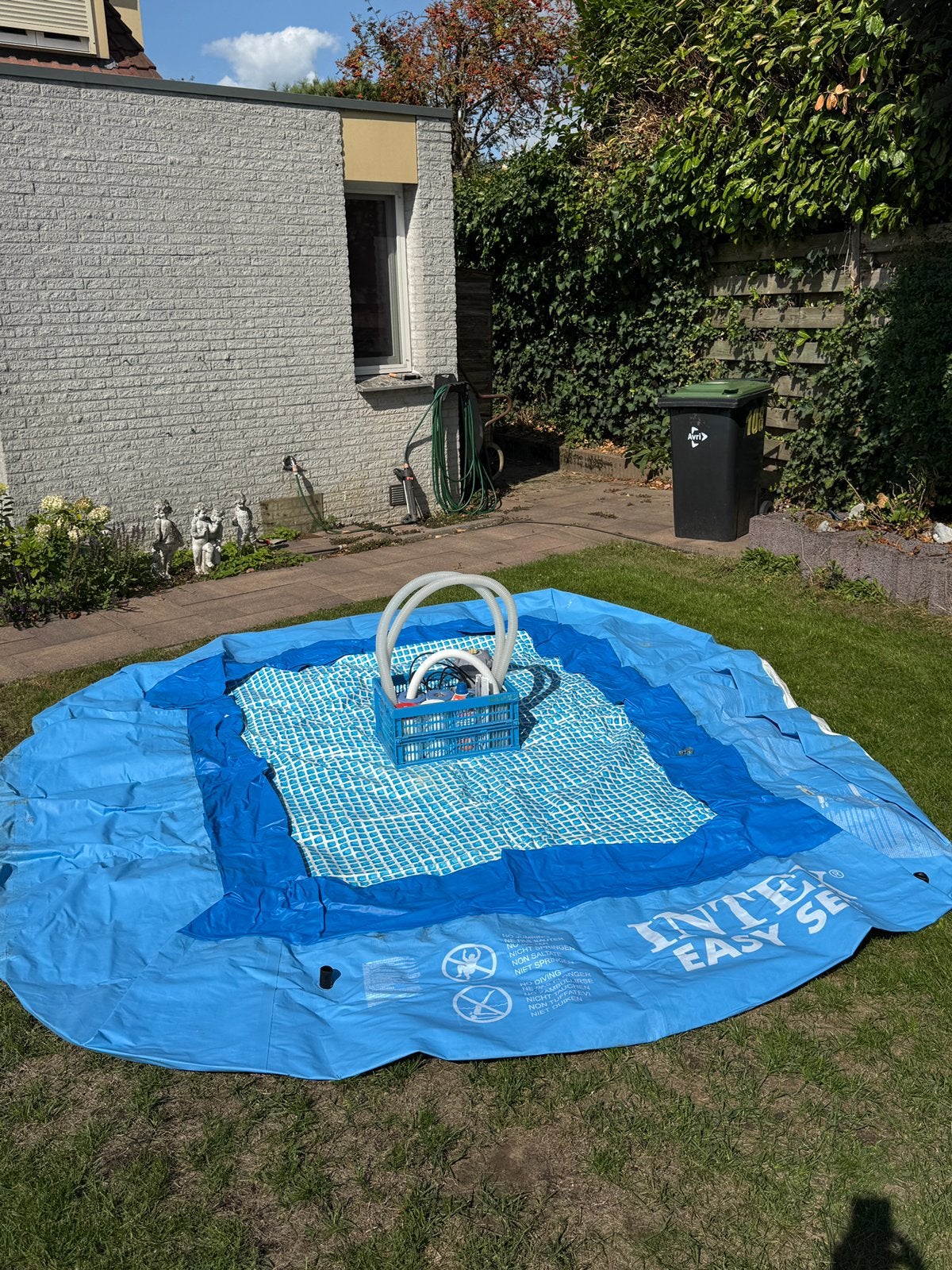 Intex easy set 3,5 meter zwembad, Ophalen, Minder dan 80 cm, Opblaaszwembad, Rond