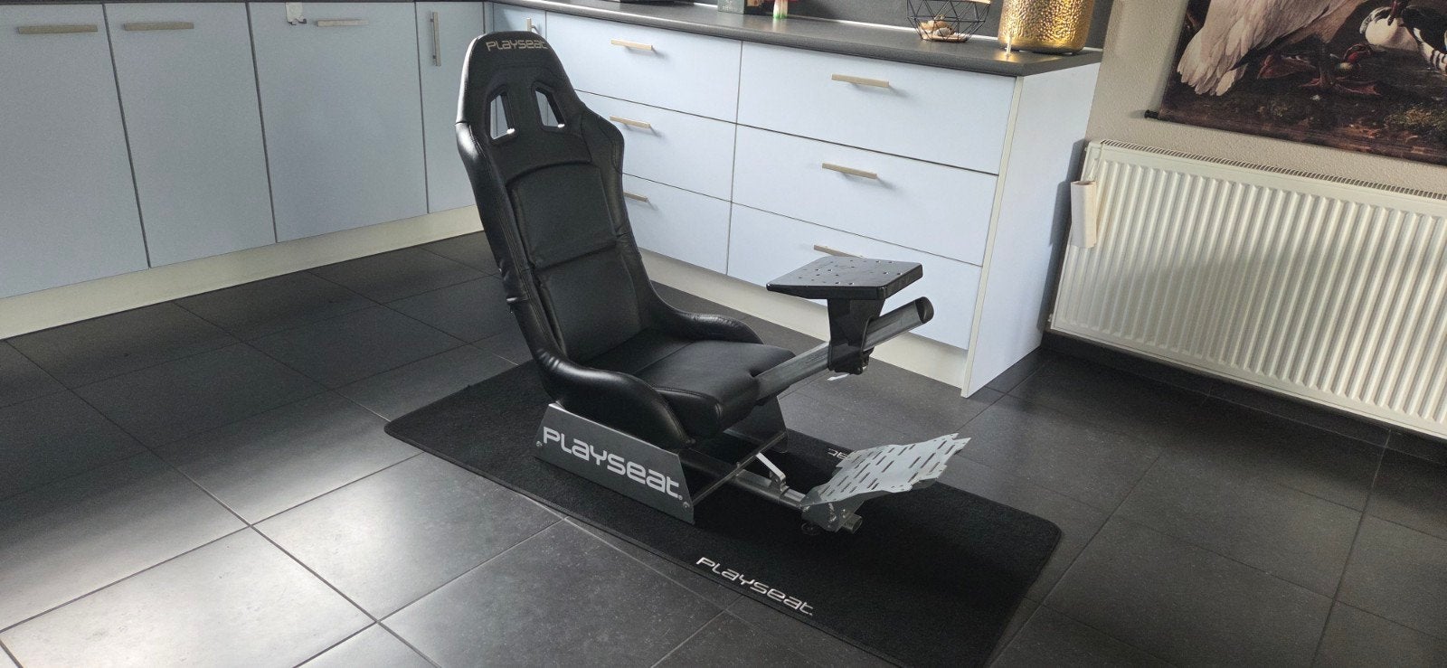 Playseat racestoel met mat, Ophalen, Overige merken, Gebruikt