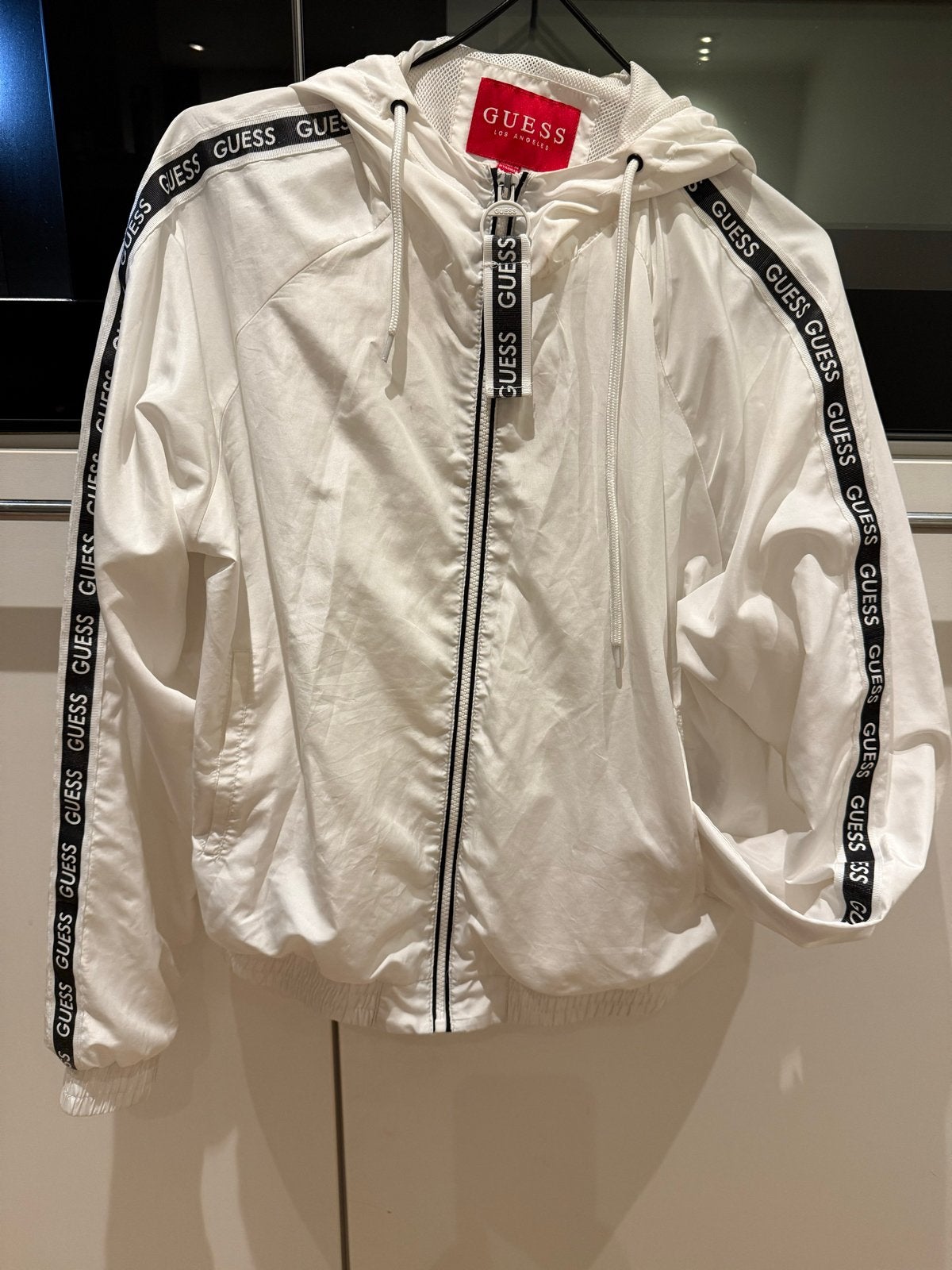 Guess Dunne Jasje Wit - Maat S, Ophalen of Verzenden, Zo goed als nieuw, Maat 36 (S), Wit