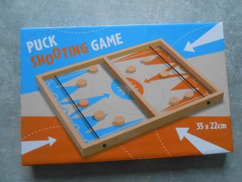PUCK SHOOTING GAME 35 x 22 cm, Ophalen, Zo goed als nieuw