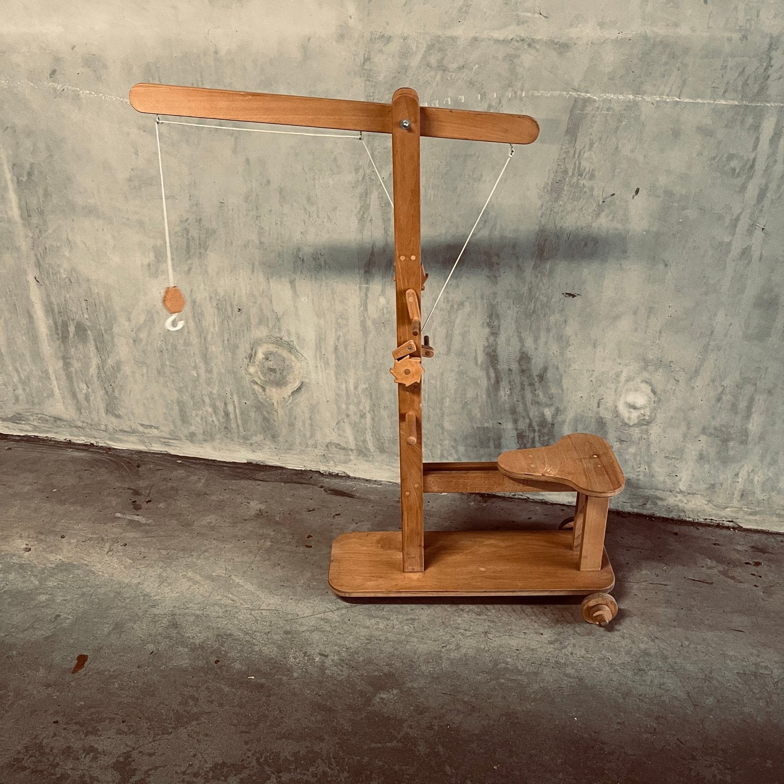 Vintage houten kindertakelwagen -  160 x 70 cm, Ophalen, Gebruikt, Overige typen