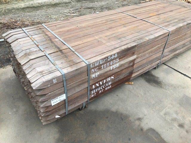 Azobé hardhouten schuttingpalen 7x7x275cm, Tuin en Terras, Palen, Balken en Planken, Ophalen, Palen, Nieuw, Hardhout