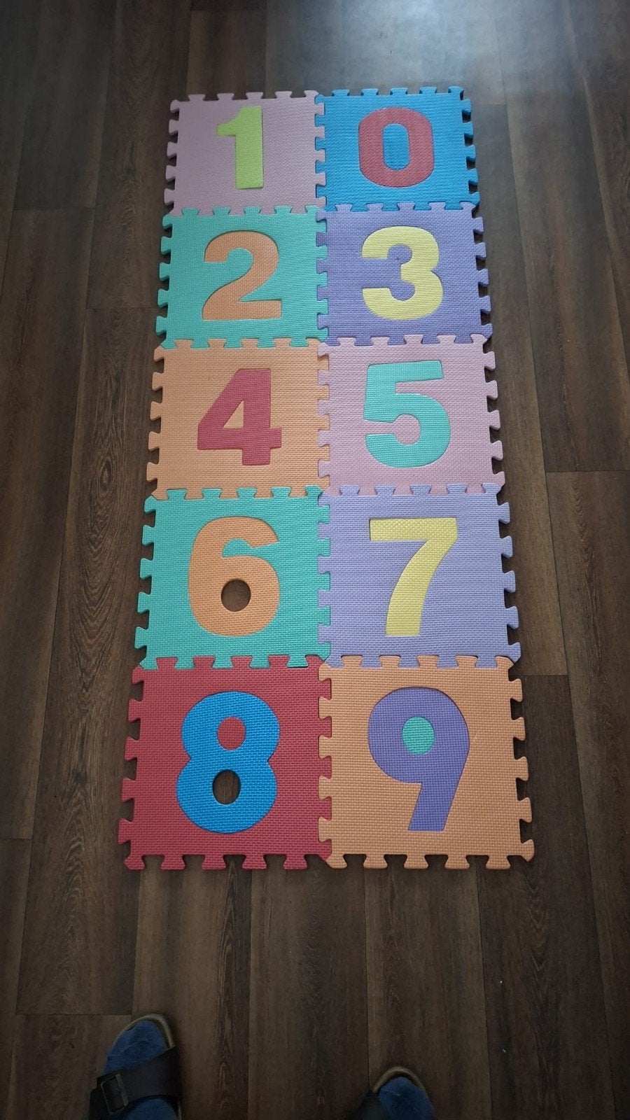 Speeltegels foam cijfers, Kinderen en Baby's, Ophalen of Verzenden, Gebruikt