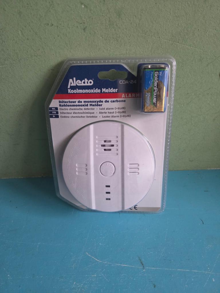 Alecto Koolmonoxidemelder COA-24 - Nieuw in verpakking, Ophalen of Verzenden, Nieuw, Detector, Sensor of Melder