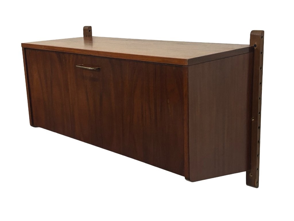 Vintage Wandkastje Compact Wandsysteem Jaren 60 Teak Fineer