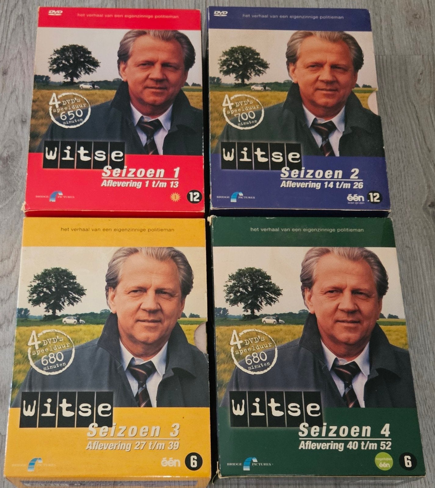Witse - Seizoen 1-4 DVD Boxset - Complete Serie, Nederlands, Zo goed als nieuw, Inclusief doosje, Ophalen of Verzenden