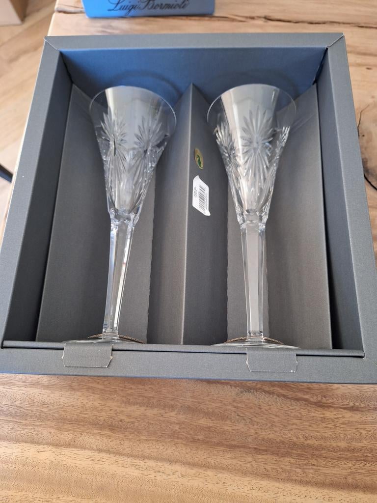 2 kristallen Waterford Millennium Champagne Glazen, Ophalen