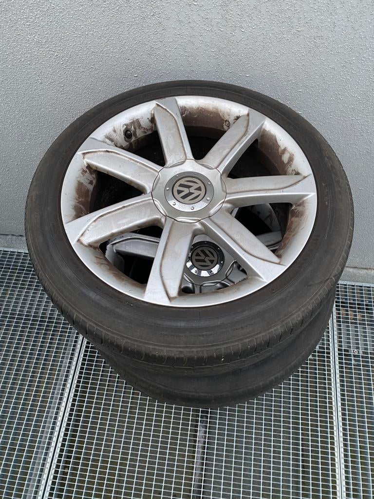 Caddy velgen met rand schade 215 50 R18, Ophalen, 18 inch, Nieuw, Band(en)