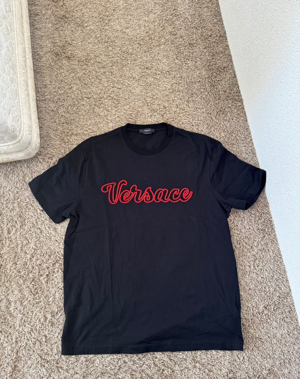 Versace shirt voor heren maat L, Kleding | Heren, T-shirts, Ophalen of Verzenden, Zo goed als nieuw, Zwart