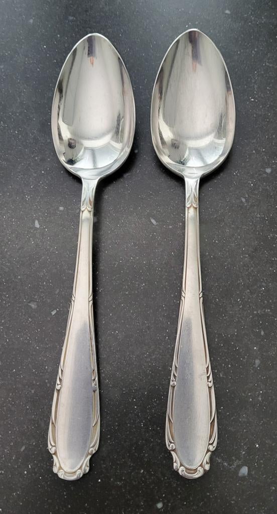 Gero Zilmeta 2st. vintage eetlepels, Antiek en Kunst, Ophalen of Verzenden