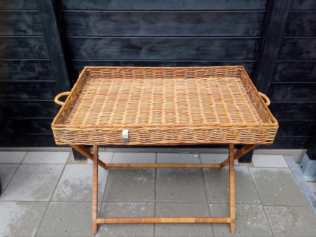 Rotan Rivera maison groot dienblad met onderstel, Huis en Inrichting, Woonaccessoires | Dienbladen, Ophalen, Hout