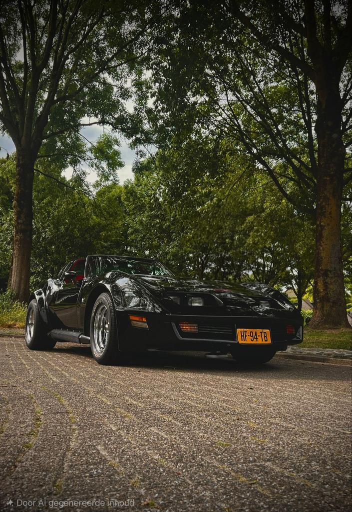 Chevrolet Corvette C3 5.7 AUT 1979 Zwart, Auto's, Automaat, Achterwielaandrijving, 8 cilinders, Cabriolet