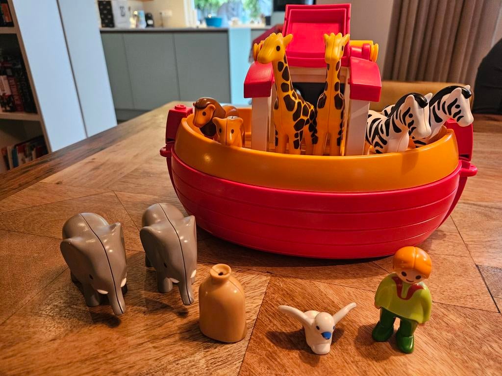 Playmobil Ark van Noach met Dieren en Figuur, Ophalen of Verzenden, Gebruikt, Jongen of Meisje