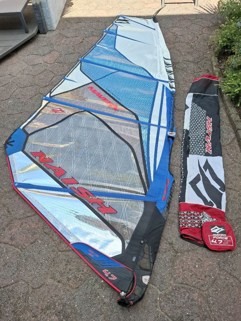 Naish Force 4.7, Ophalen, 3.5 tot 5 m², Zeil, Gebruikt