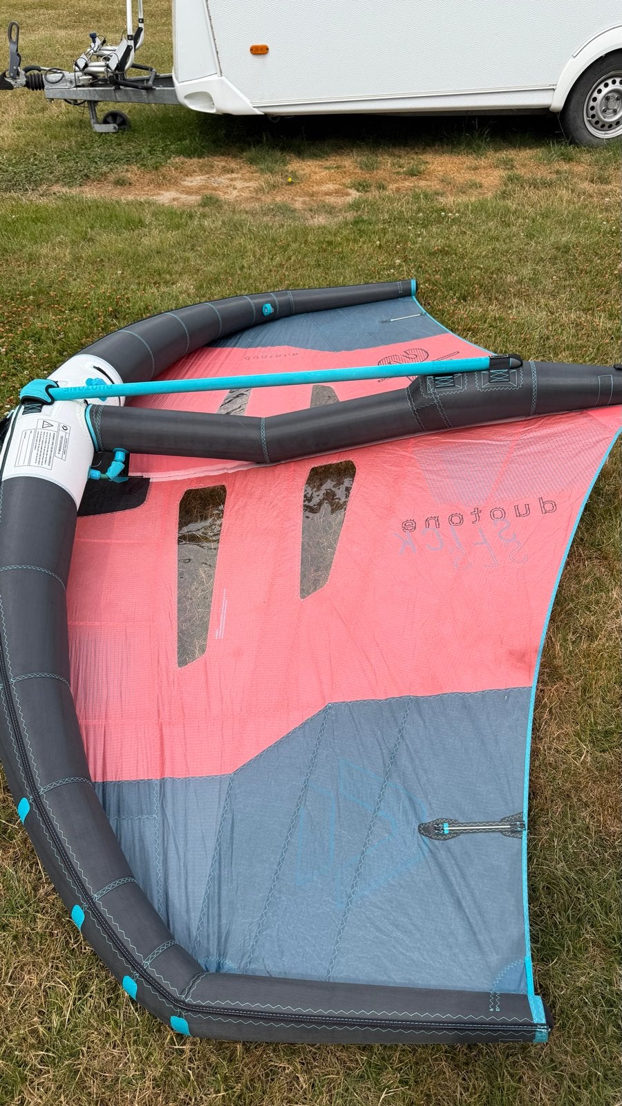 Duotone Slick Wingfoil Wing SLS. 3.5 en 6.0 +boom, Watersport en Boten, Ophalen, Gebruikt, Overige typen, Geschikt voor foilen