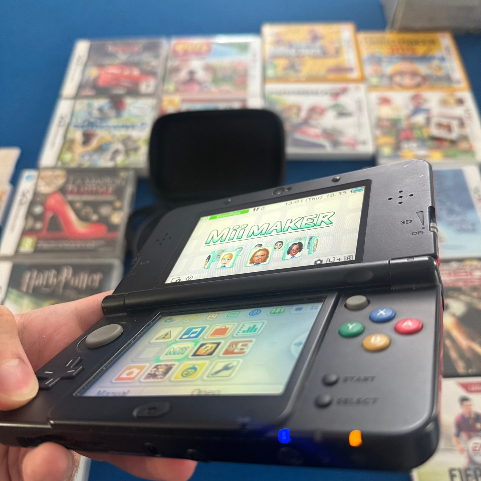 Zeldzaam! Dual IPS New 3DS Mario Plates, Games optioneel, Spelcomputers en Games, Met games, Zwart, Ophalen of Verzenden, 3DS