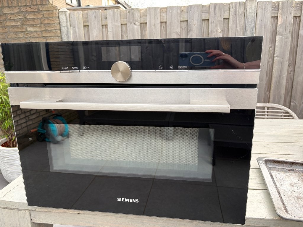 Siemens combi oven magnetron CM676G0S6 inbouw, Ophalen, 45 tot 50 cm, Gebruikt, Siemens