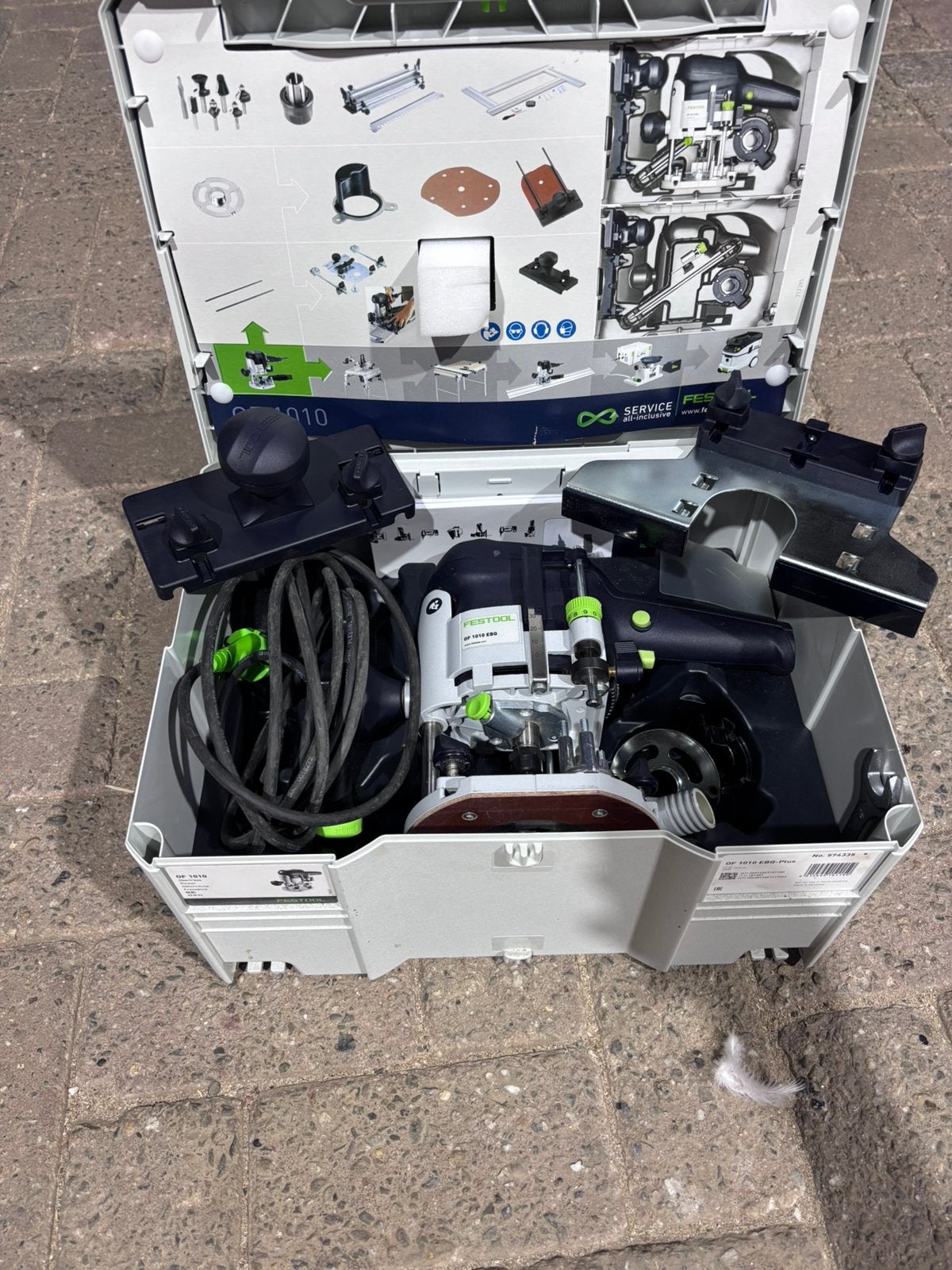 Festool bovenfrees OF 1010 EBQ plud, Ophalen, Zo goed als nieuw, Elektrisch, Bovenfrees