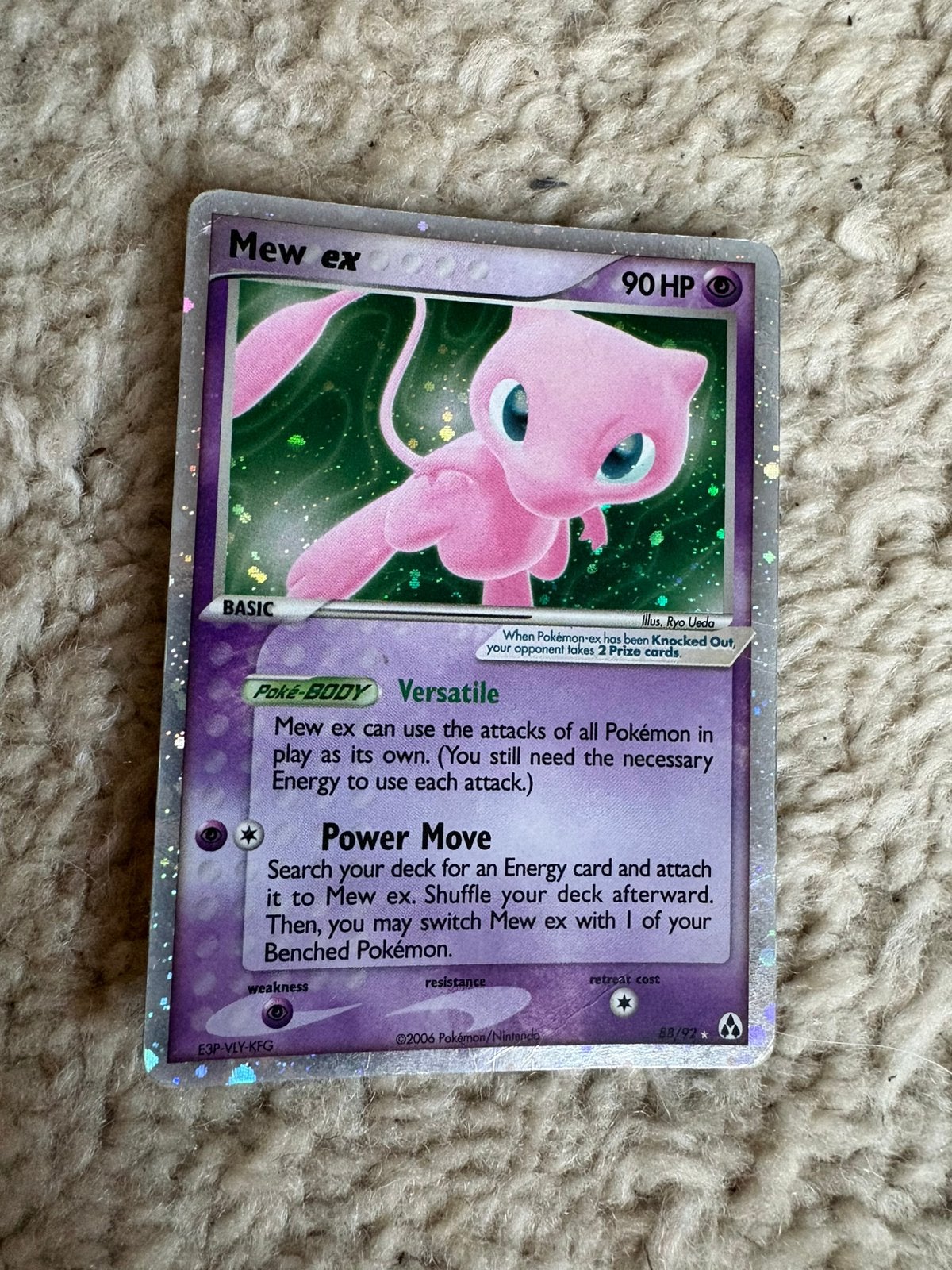 Pokémon kaart Mew ex 88/92, Hobby en Vrije tijd, Verzamelkaartspellen | Pokémon, Ophalen of Verzenden, Gebruikt